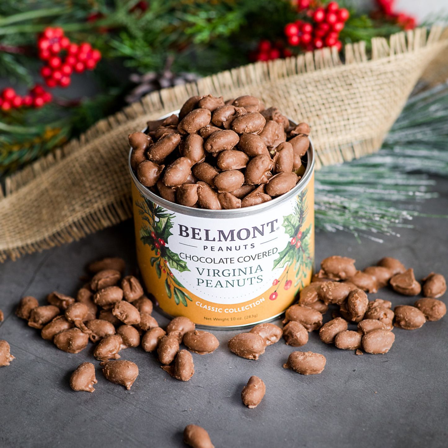 Holiday Chocolate Covered Peanuts