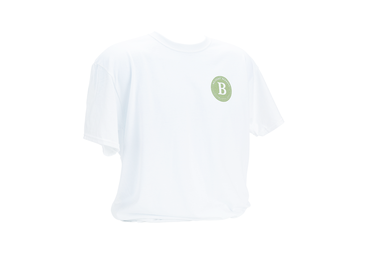 Virginia Peanuts White & Sage Belmont Tee Belmont Peanuts Photo 1