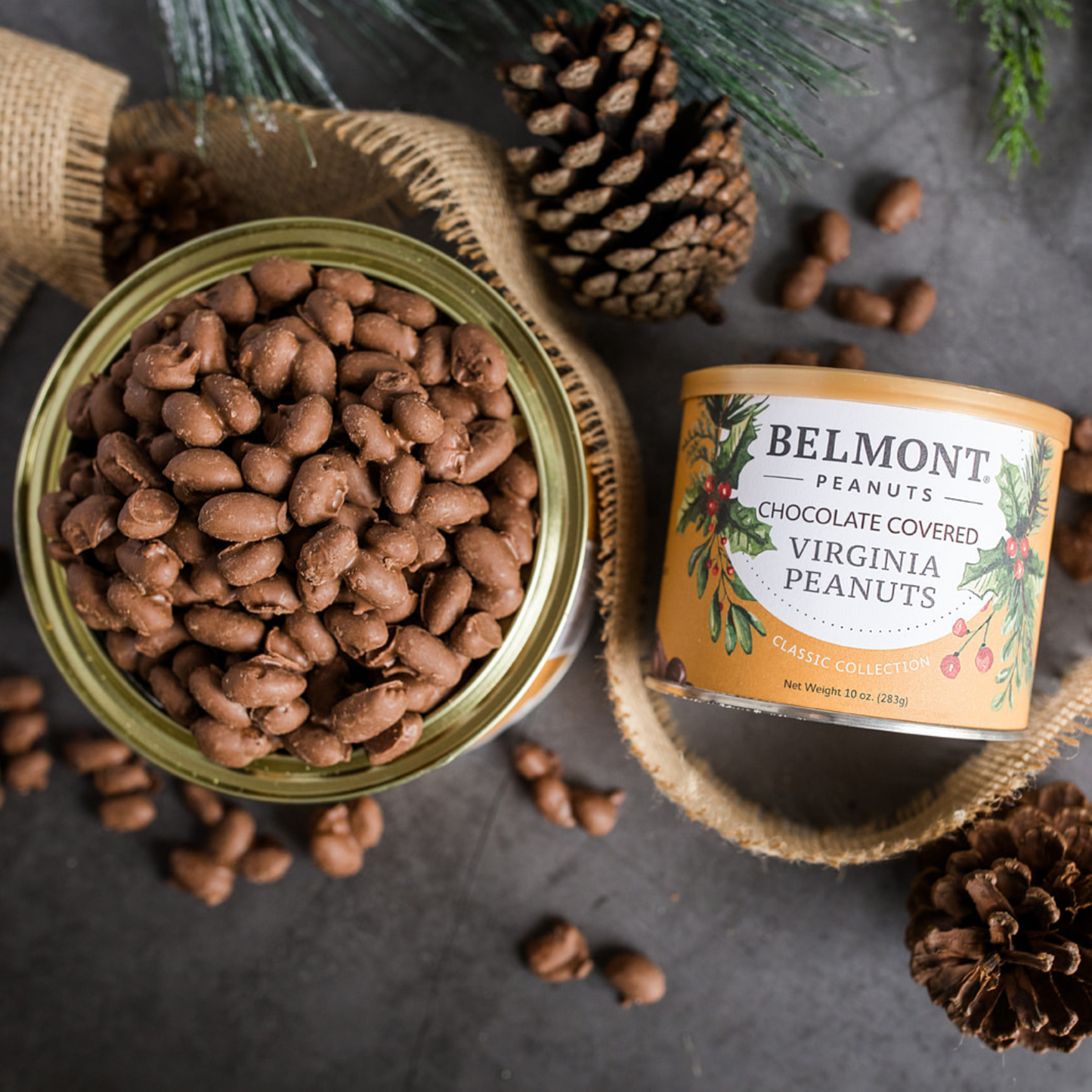 Holiday Chocolate Covered Peanuts