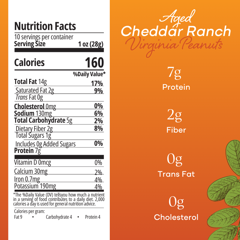 Aged Cheddar Ranch | Belmont Virginia Peanuts – Belmont Peanuts