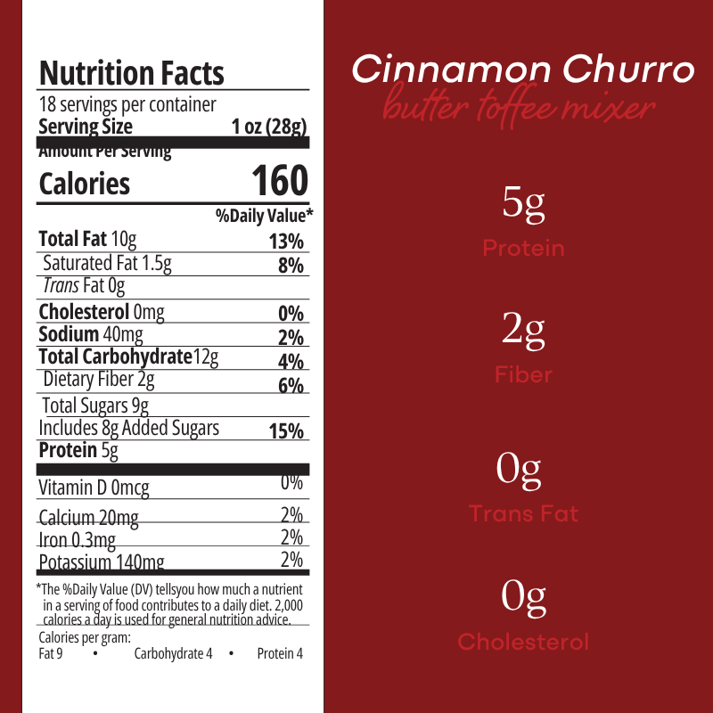 Cinnamon Churro Butter Toffee Mixer
