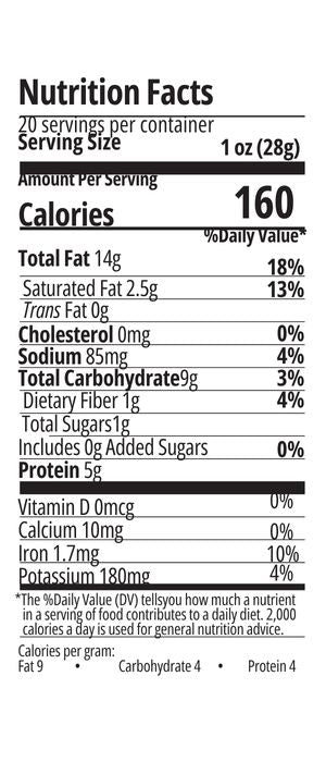 Nutrition facts image
