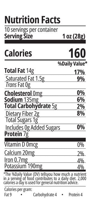 Nutrition facts image