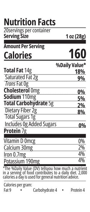 Nutrition facts image