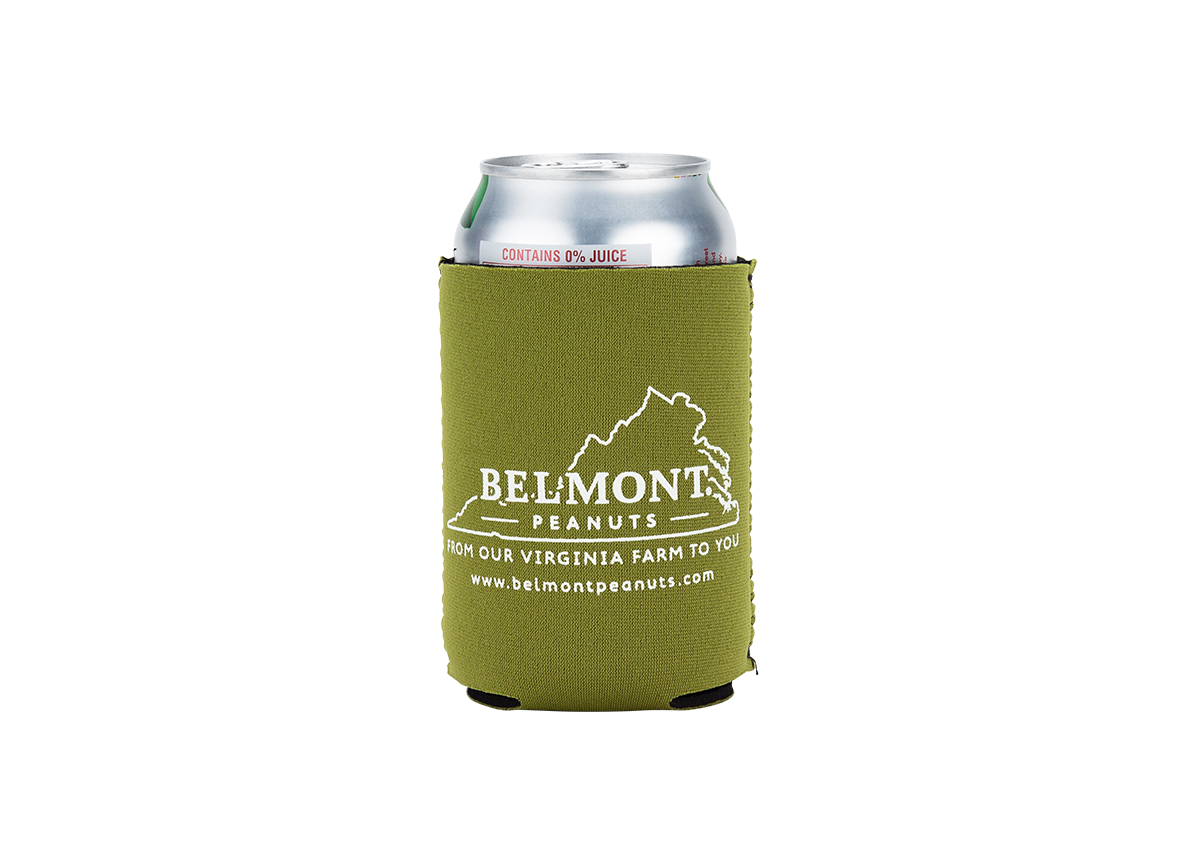 Belmont Peanuts: belmont-neoprene-koozie-olive Virginia Peanuts